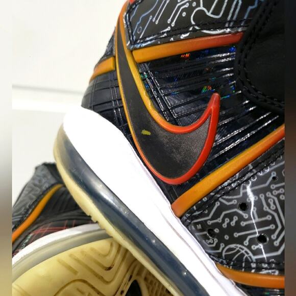 Nike Lebron VIII QS "Space Jam A New Legacy" Men's Shoes Black-White-Multi-color - Picture 15 of 16